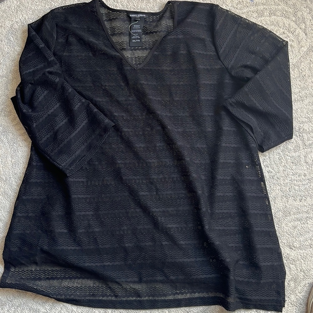 Black Beach Coverup XXL